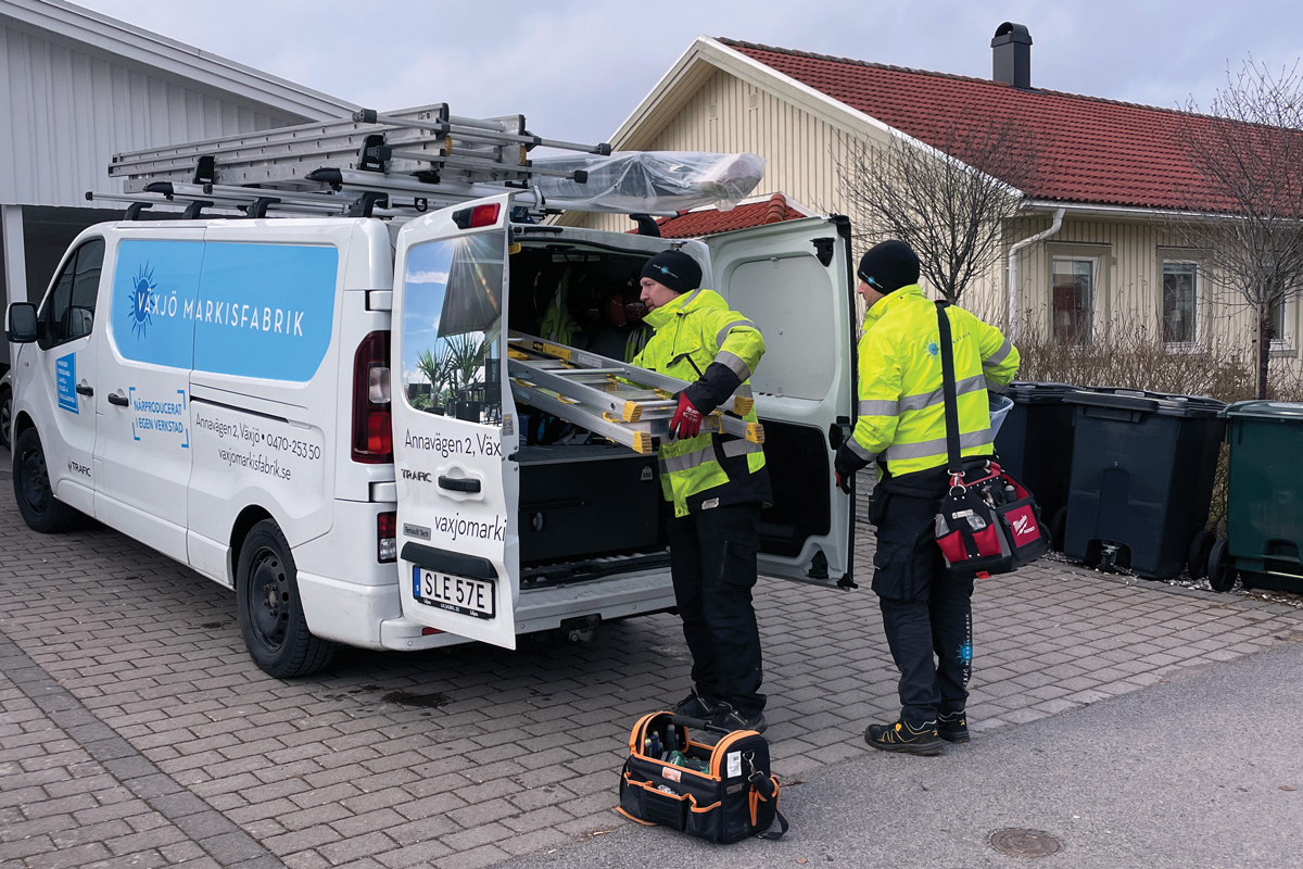 Växjö Markisfabrik hjälper dig att montera ditt nya solskydd